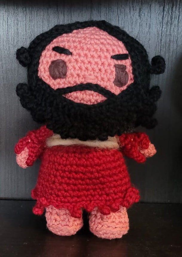 Johannes Kastaja amigurumi nukke